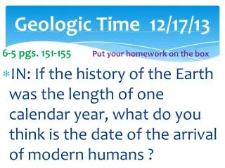 Geologic Time	12/17/13