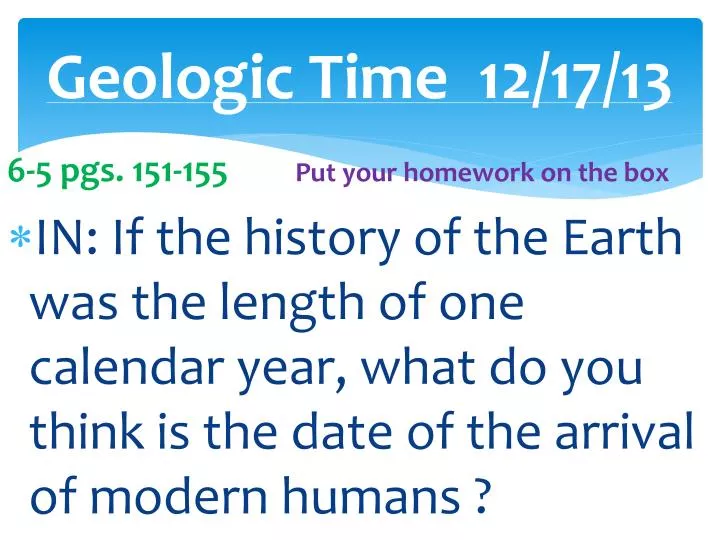 geologic time 12 17 13