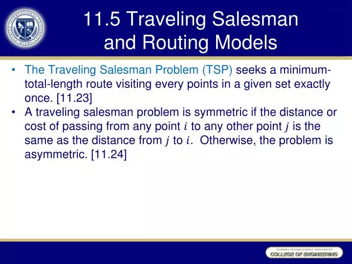 11 5 traveling salesman and routing models