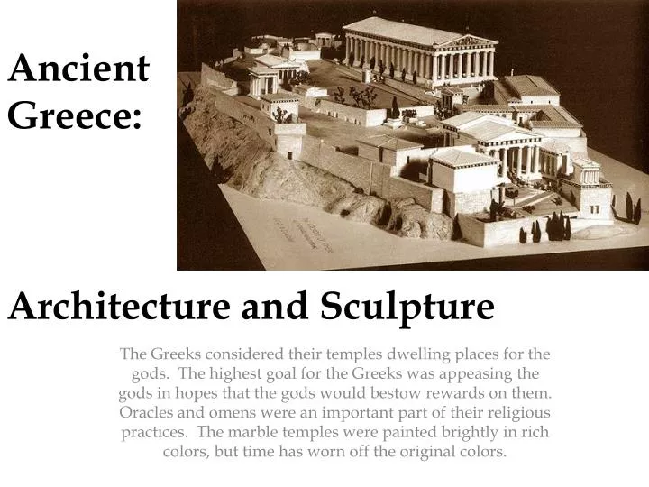 ancient greece architecture and sculpture