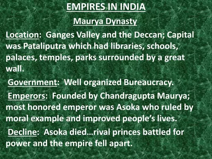empires in india