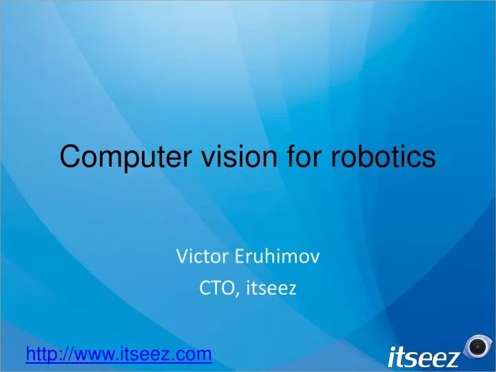 computer vision for robotics