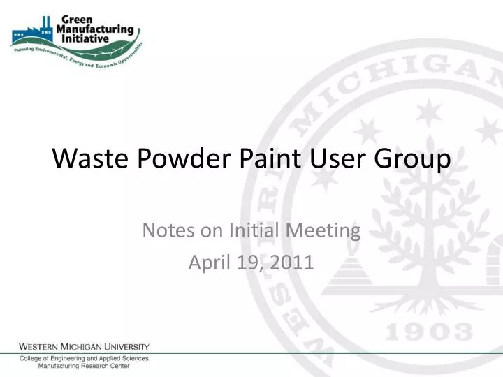 waste powder paint user group