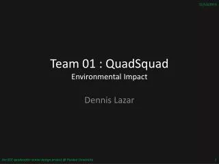 Team 01 : QuadSquad Environmental Impact