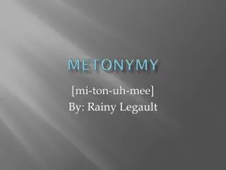 Metonymy