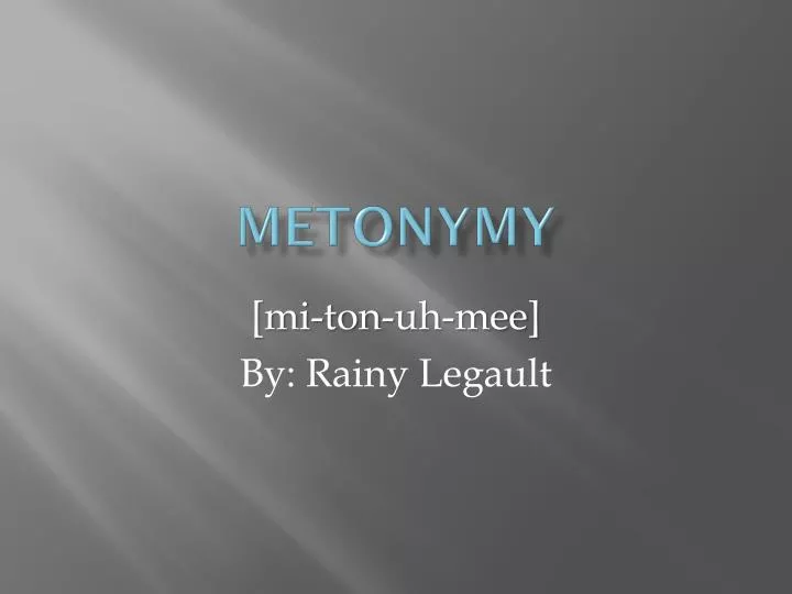 metonymy