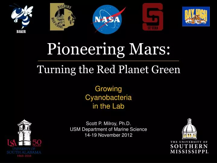 pioneering mars turning the red planet green