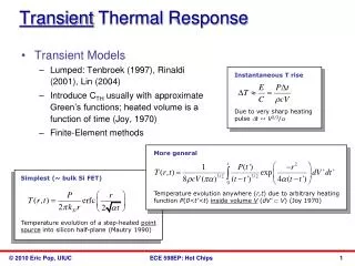 Transient Thermal Response