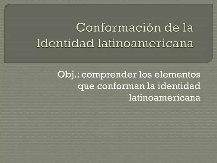 conformaci n de la identidad latinoamericana