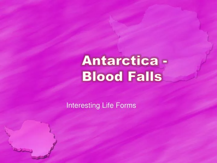 antarctica blood falls