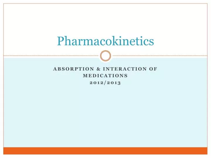 pharmacokinetics