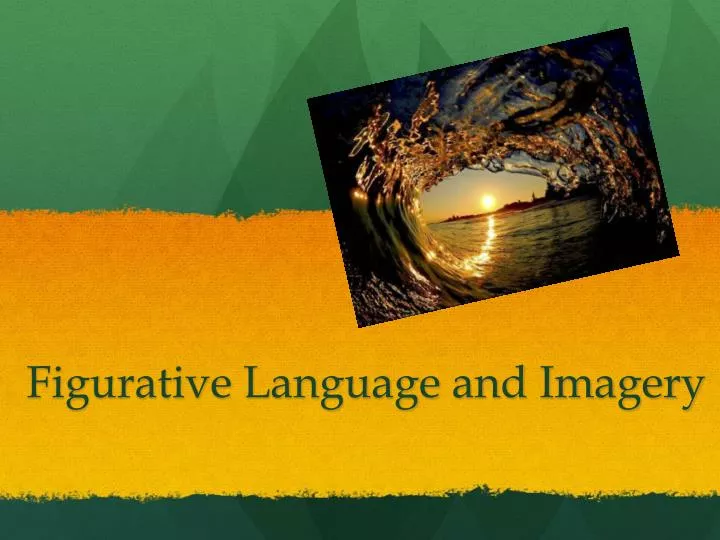 figurative language and imagery