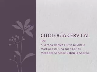 citolog a cervical