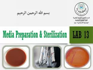 Media Preparation &amp; Sterilization