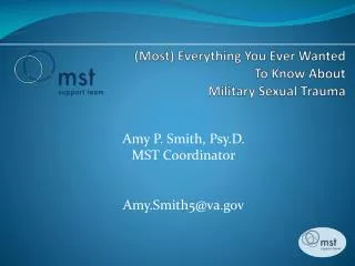 (Most) Everything You Ever Wanted To Know About Military Sexual Trauma
