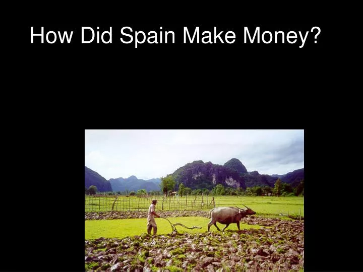 how did spain make money