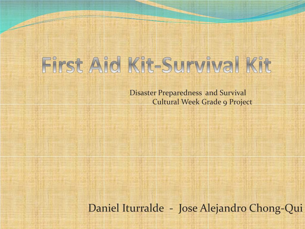 PPT - First Aid Kit-Survival Kit PowerPoint Presentation, free download ...