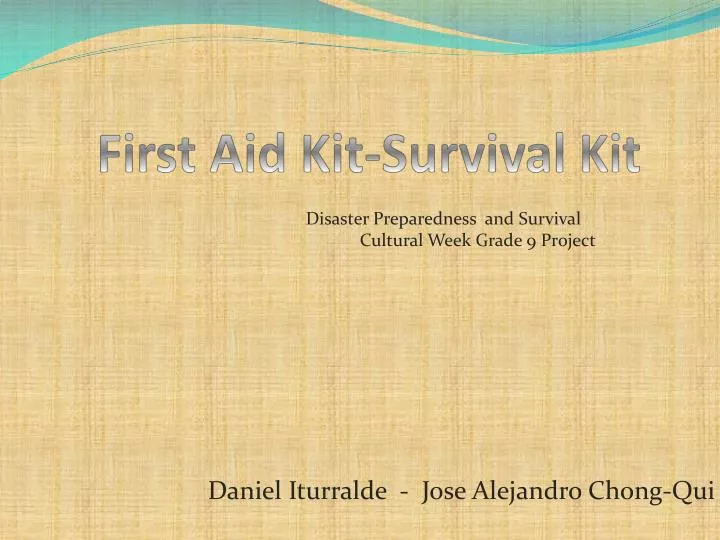 first aid kit survival kit