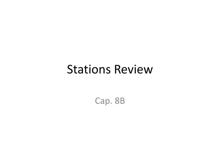 stations review