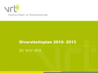 diversiteitsplan 2012 2013
