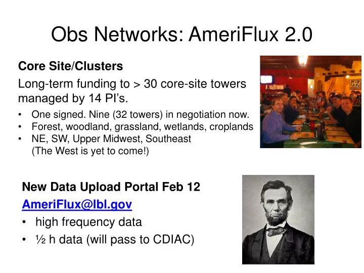 obs networks ameriflux 2 0