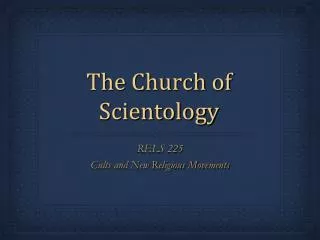 The Church of Scientology