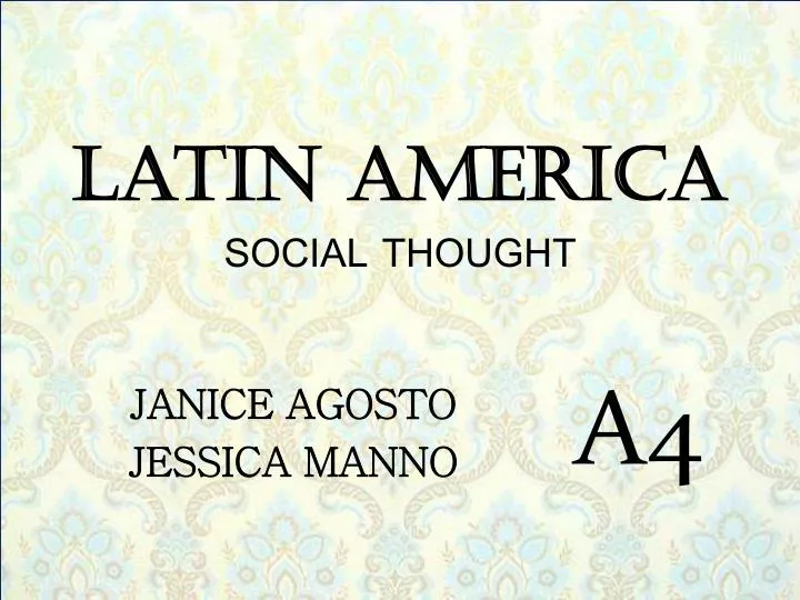 latin america social thought