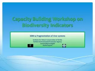 Capacity Building Workshop on Biodiversity Indicators