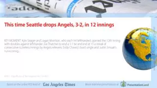 This time Seattle drops Angels, 3-2, in 12 innings