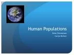 Human Populations - slide 1
