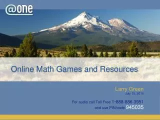 Online Math Games and Resources