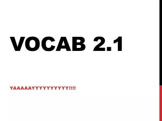 Vocab 2.1