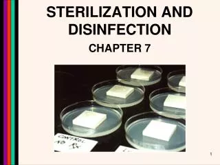 sterilization and disinfection