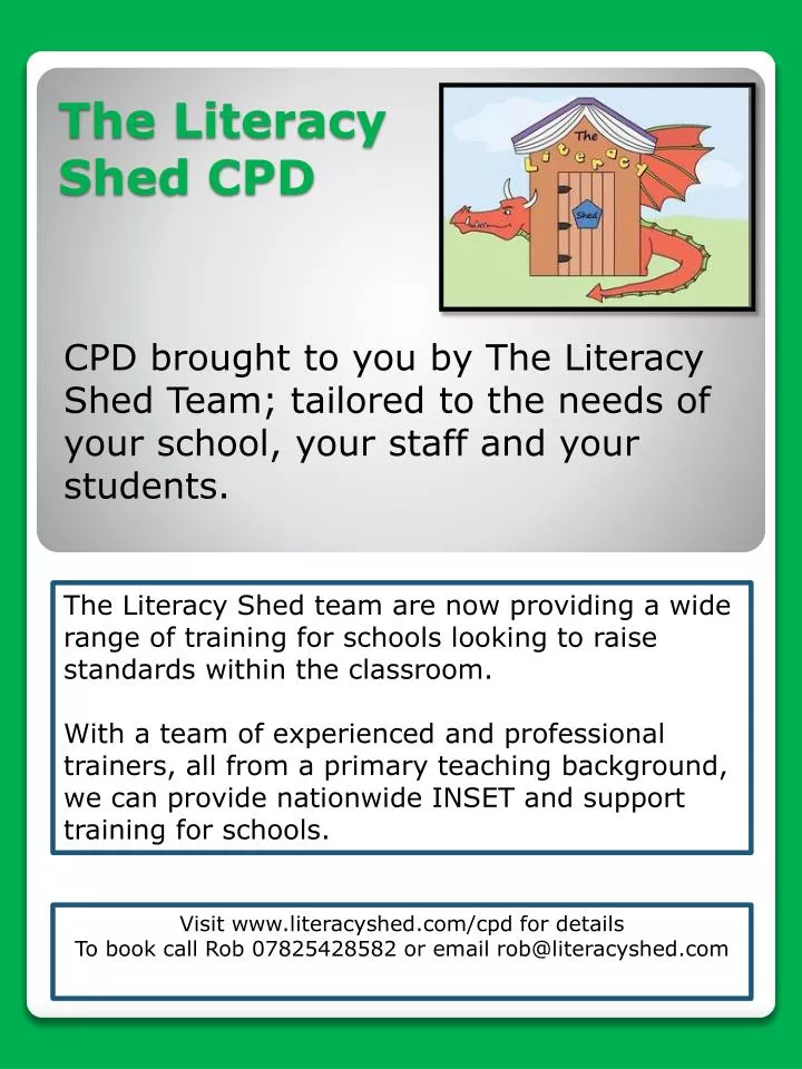 the literacy shed cpd