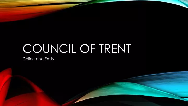 council of trent