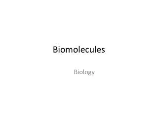 Biomolecules