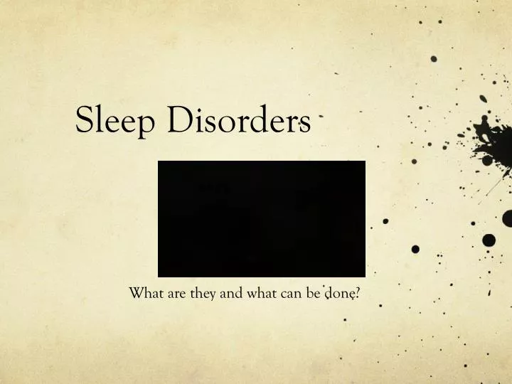 sleep disorders