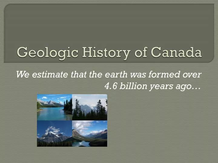geologic history of canada