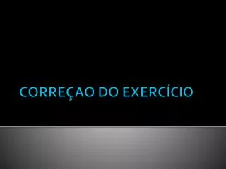 corre ao do exerc cio