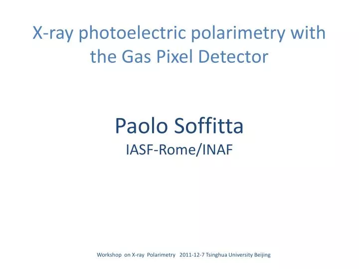 x ray photoelectric p olarimetry with the g as pixel detector