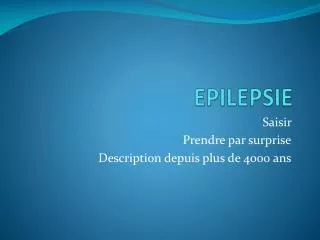epilepsie