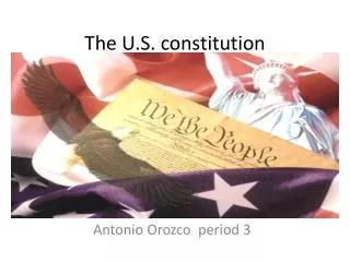The U.S. constitution