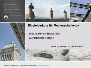 Einsteigerkurs für Medienschaffende