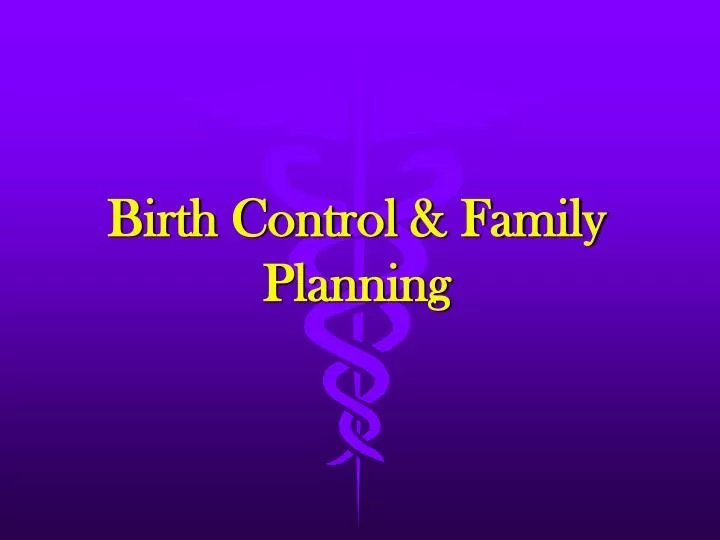 birth control family planning