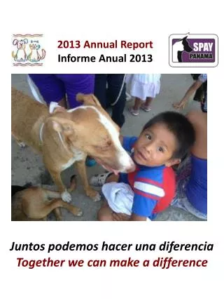 2013 Annual Report Informe Anual 2013