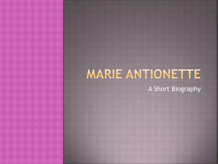 marie antionette