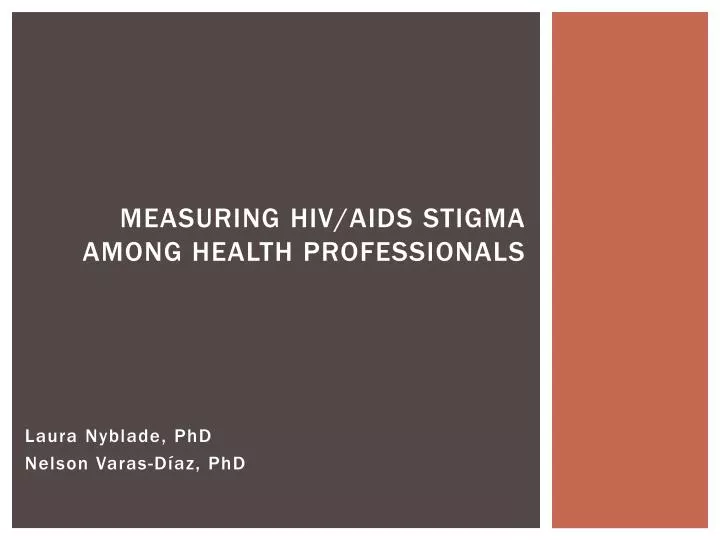 measuring hiv aids stigma among health professionals