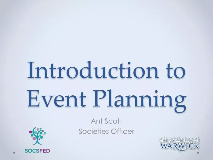 introduction to event planning