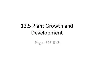 13.5 Plant Growth and Development