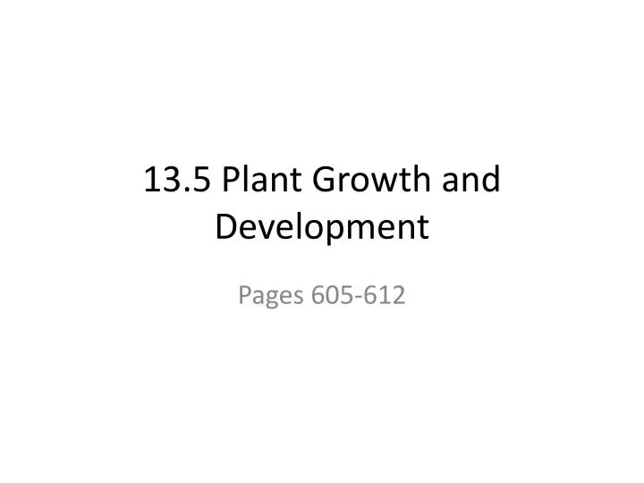 13 5 plant growth and development